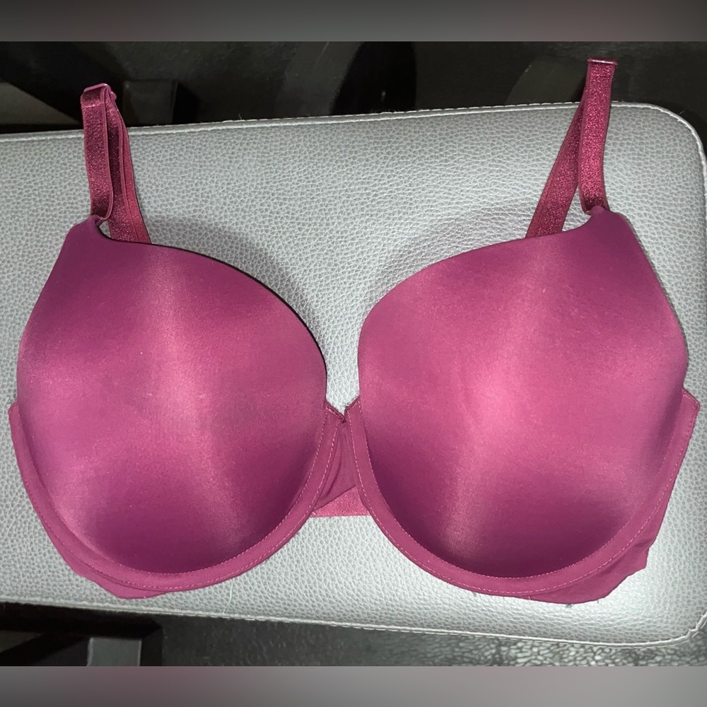 Purple / Maroon Victoria’s Secret Full Coverage T-Shirt Push-Up Bra 32DDD / F70
